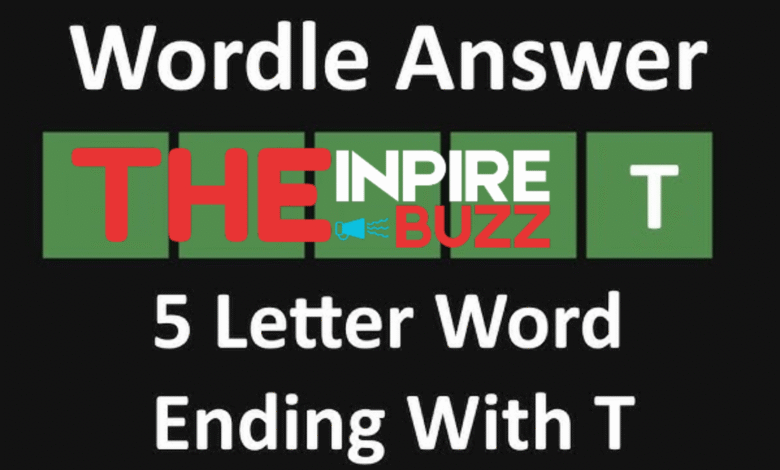 5 letter words ending in t