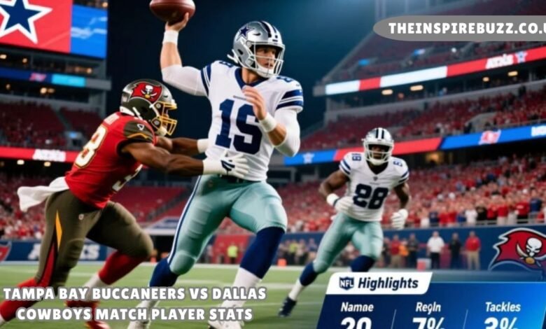 Tampa Bay Buccaneers vs Dallas Cowboys Match Player Stats