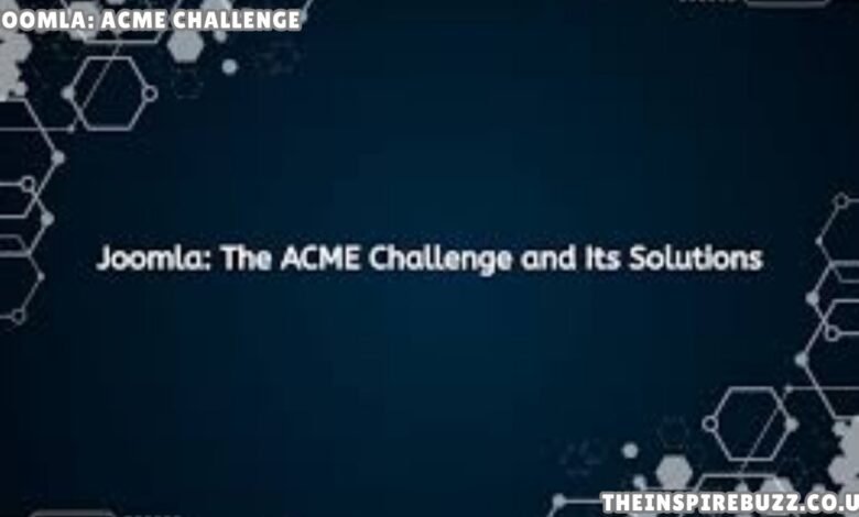 Joomla: ACME Challenge