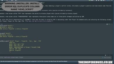 Warning JInstaller: :Install: Error SQL Duplicate Column Name 'head_script'